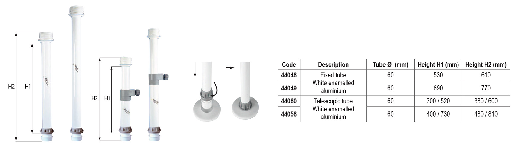 Pedestal dimentions en
